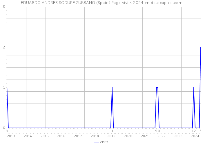 EDUARDO ANDRES SODUPE ZURBANO (Spain) Page visits 2024 