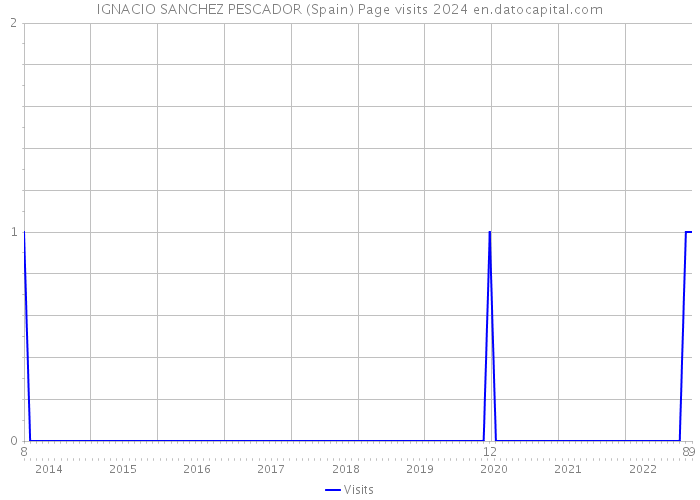 IGNACIO SANCHEZ PESCADOR (Spain) Page visits 2024 