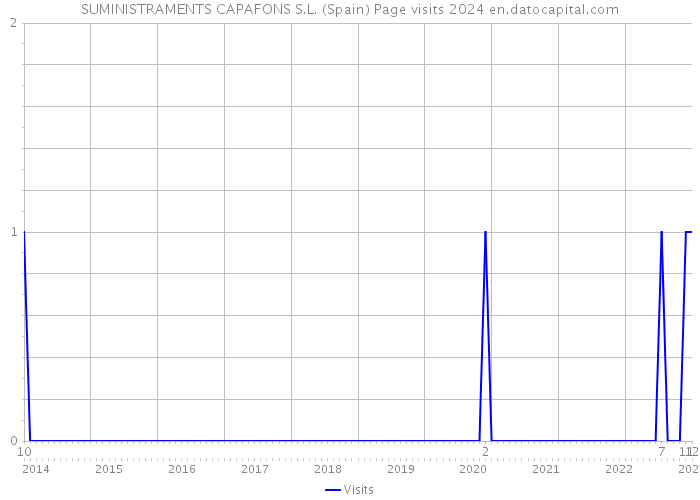 SUMINISTRAMENTS CAPAFONS S.L. (Spain) Page visits 2024 