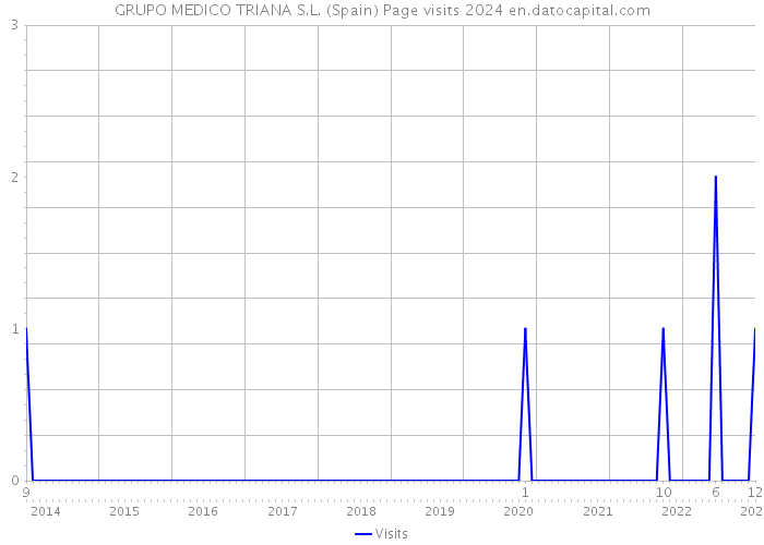 GRUPO MEDICO TRIANA S.L. (Spain) Page visits 2024 