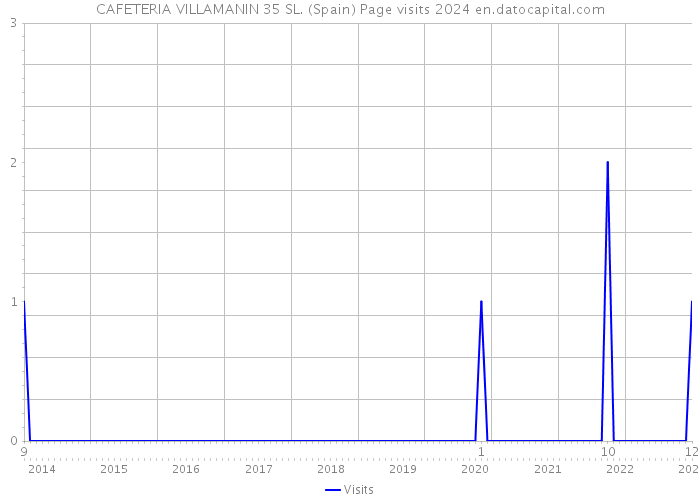 CAFETERIA VILLAMANIN 35 SL. (Spain) Page visits 2024 