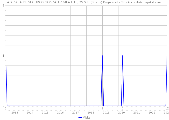 AGENCIA DE SEGUROS GONZALEZ VILA E HIJOS S.L. (Spain) Page visits 2024 