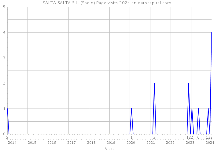 SALTA SALTA S.L. (Spain) Page visits 2024 