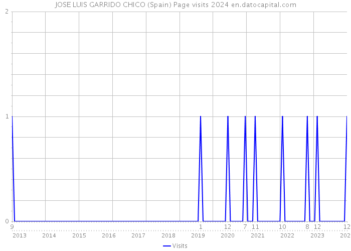 JOSE LUIS GARRIDO CHICO (Spain) Page visits 2024 