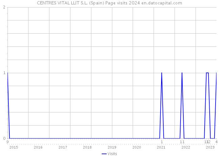 CENTRES VITAL LLIT S.L. (Spain) Page visits 2024 