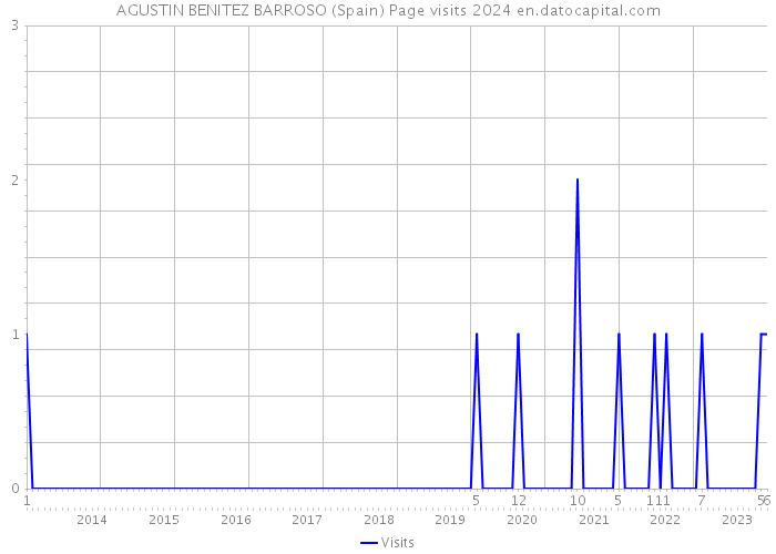 AGUSTIN BENITEZ BARROSO (Spain) Page visits 2024 