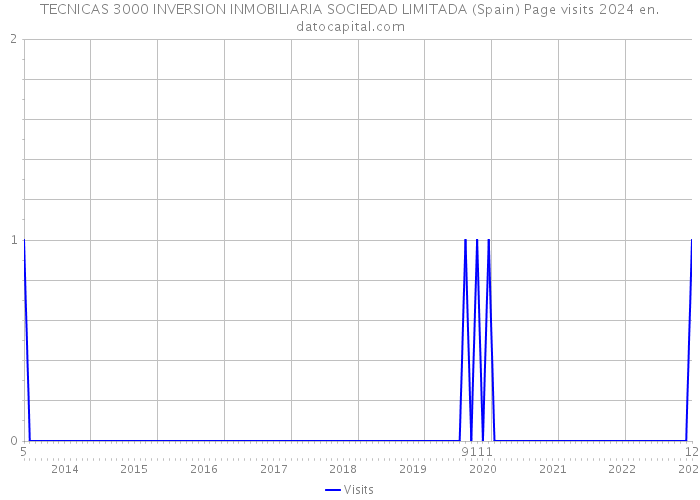 TECNICAS 3000 INVERSION INMOBILIARIA SOCIEDAD LIMITADA (Spain) Page visits 2024 