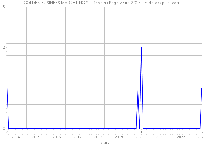 GOLDEN BUSINESS MARKETING S.L. (Spain) Page visits 2024 