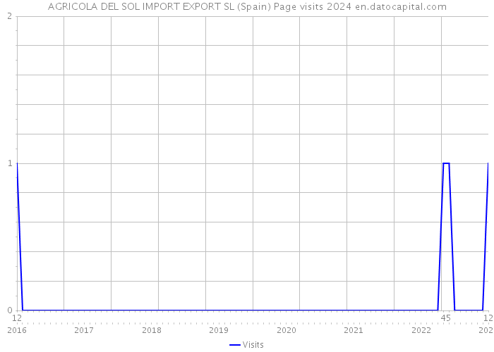 AGRICOLA DEL SOL IMPORT EXPORT SL (Spain) Page visits 2024 