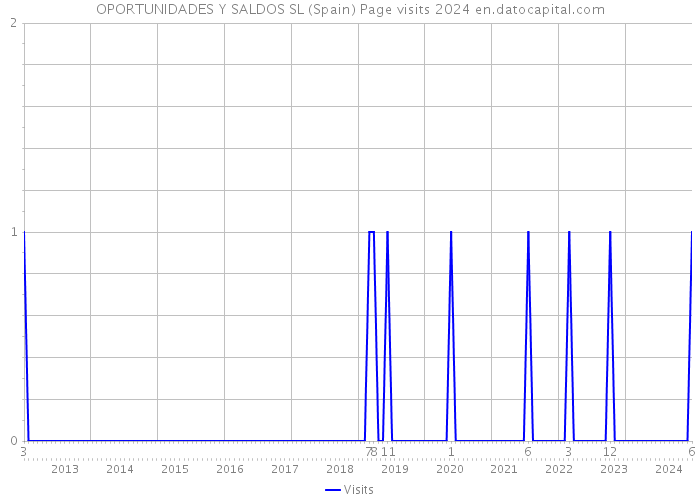 OPORTUNIDADES Y SALDOS SL (Spain) Page visits 2024 