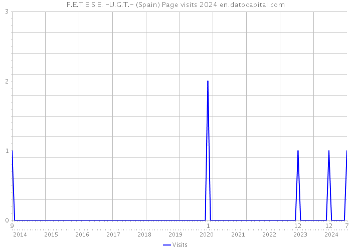F.E.T.E.S.E. -U.G.T.- (Spain) Page visits 2024 
