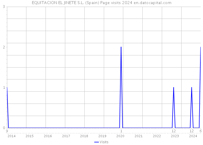 EQUITACION EL JINETE S.L. (Spain) Page visits 2024 