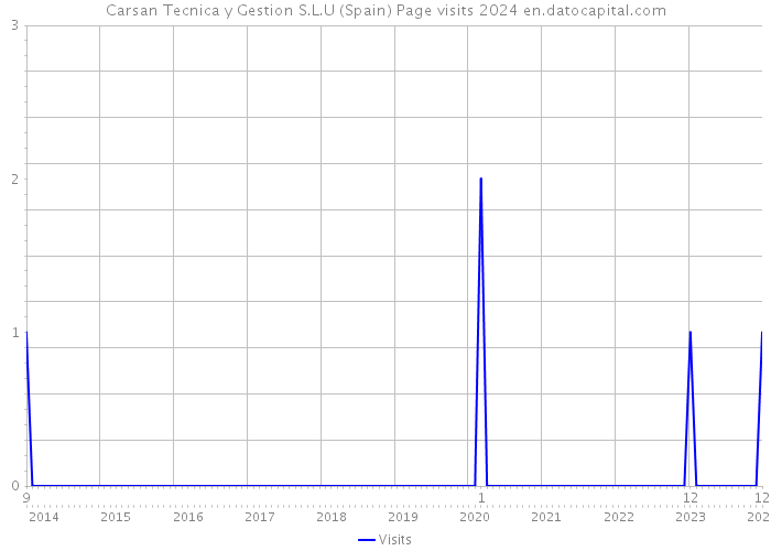 Carsan Tecnica y Gestion S.L.U (Spain) Page visits 2024 