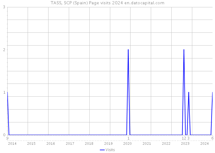 TASS, SCP (Spain) Page visits 2024 