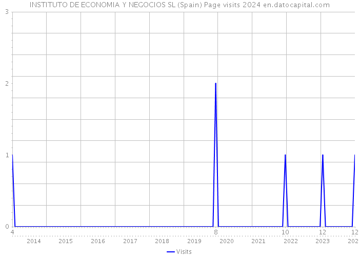 INSTITUTO DE ECONOMIA Y NEGOCIOS SL (Spain) Page visits 2024 