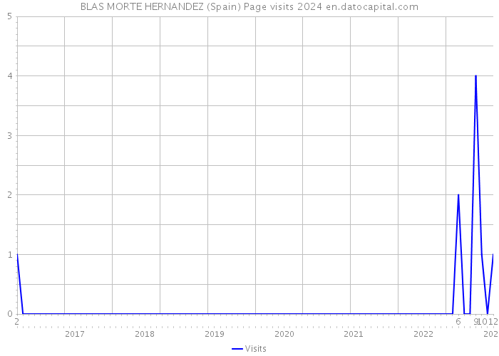BLAS MORTE HERNANDEZ (Spain) Page visits 2024 