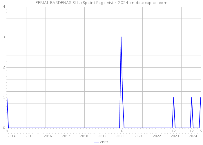 FERIAL BARDENAS SLL. (Spain) Page visits 2024 