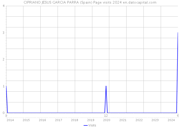 CIPRIANO JESUS GARCIA PARRA (Spain) Page visits 2024 