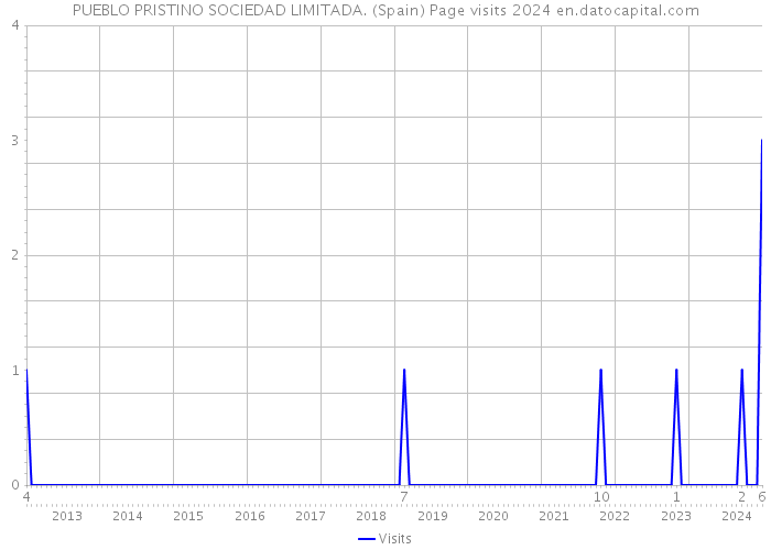 PUEBLO PRISTINO SOCIEDAD LIMITADA. (Spain) Page visits 2024 