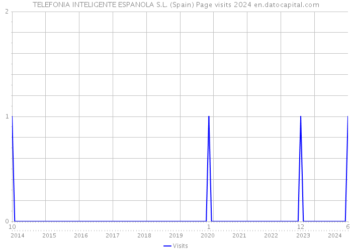 TELEFONIA INTELIGENTE ESPANOLA S.L. (Spain) Page visits 2024 