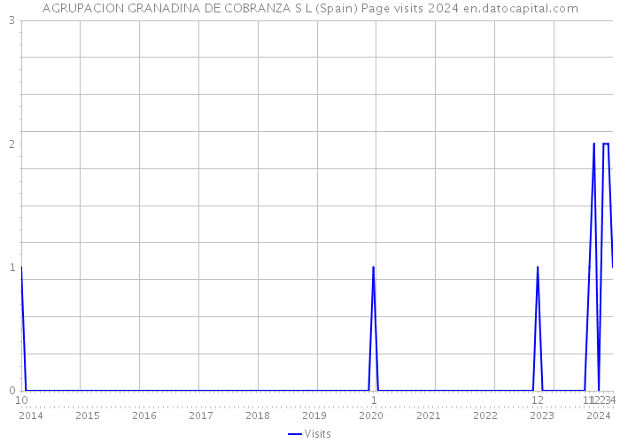 AGRUPACION GRANADINA DE COBRANZA S L (Spain) Page visits 2024 