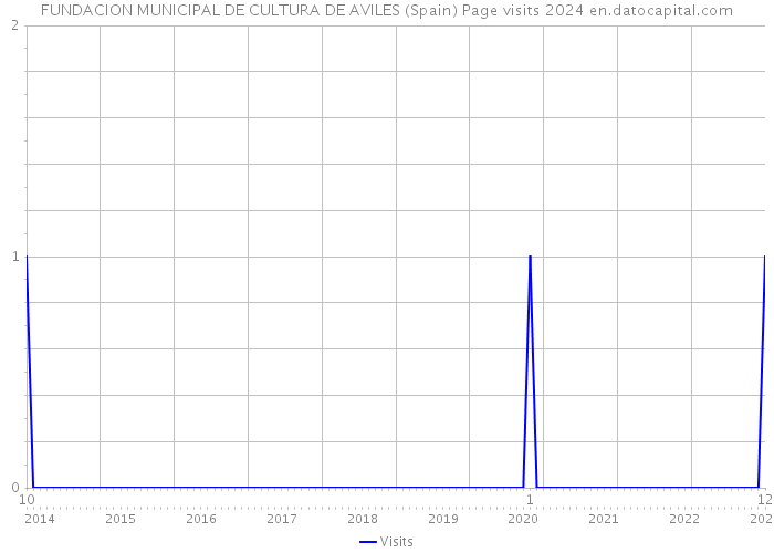 FUNDACION MUNICIPAL DE CULTURA DE AVILES (Spain) Page visits 2024 