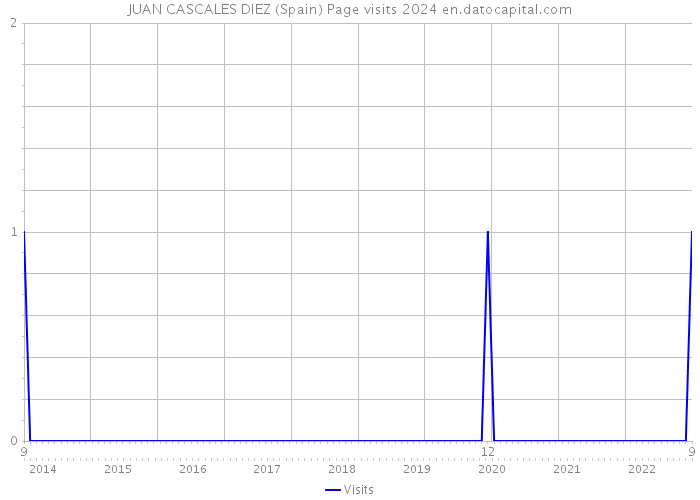 JUAN CASCALES DIEZ (Spain) Page visits 2024 