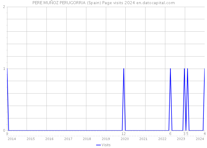 PERE MUÑOZ PERUGORRIA (Spain) Page visits 2024 
