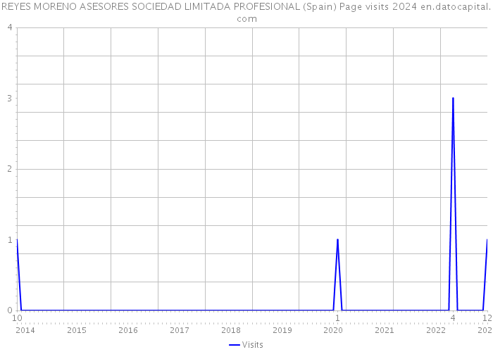 REYES MORENO ASESORES SOCIEDAD LIMITADA PROFESIONAL (Spain) Page visits 2024 