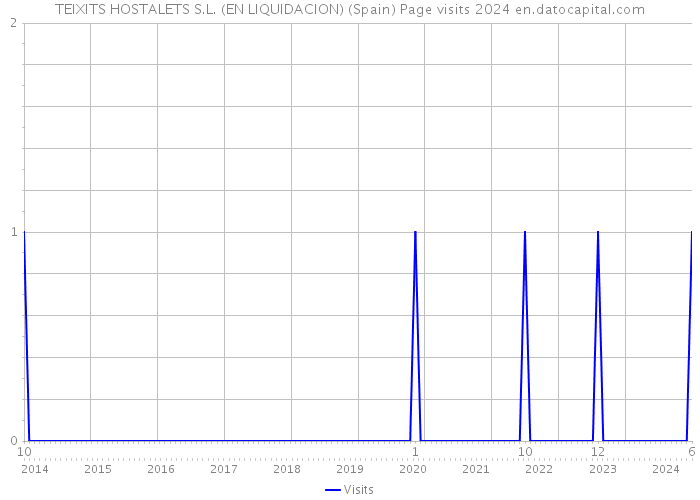 TEIXITS HOSTALETS S.L. (EN LIQUIDACION) (Spain) Page visits 2024 