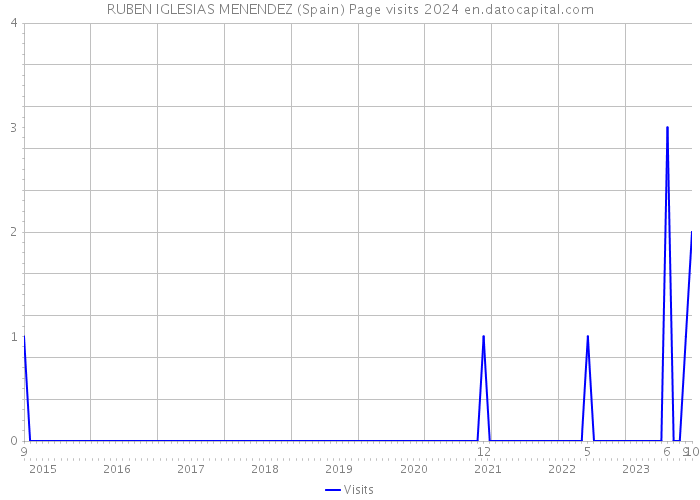 RUBEN IGLESIAS MENENDEZ (Spain) Page visits 2024 