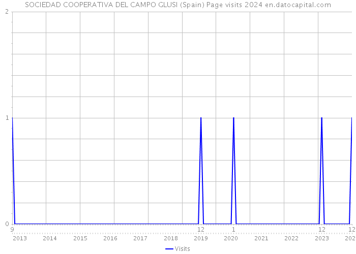 SOCIEDAD COOPERATIVA DEL CAMPO GLUSI (Spain) Page visits 2024 