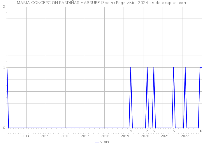 MARIA CONCEPCION PARDIÑAS MARRUBE (Spain) Page visits 2024 
