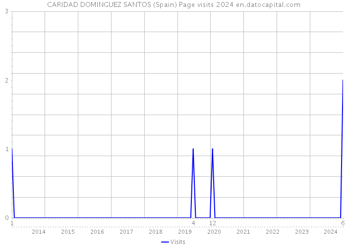 CARIDAD DOMINGUEZ SANTOS (Spain) Page visits 2024 