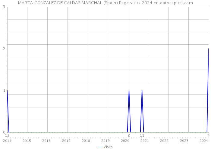 MARTA GONZALEZ DE CALDAS MARCHAL (Spain) Page visits 2024 