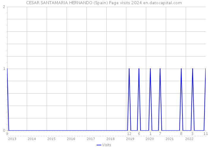 CESAR SANTAMARIA HERNANDO (Spain) Page visits 2024 