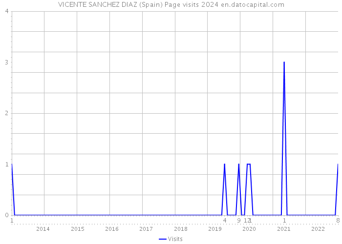VICENTE SANCHEZ DIAZ (Spain) Page visits 2024 