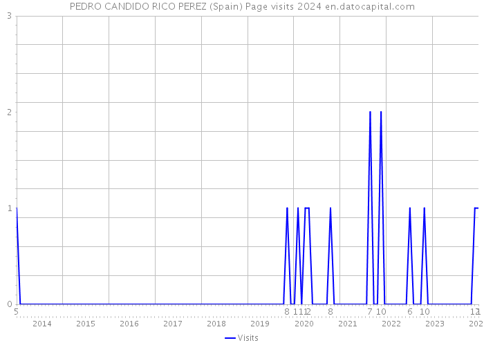 PEDRO CANDIDO RICO PEREZ (Spain) Page visits 2024 