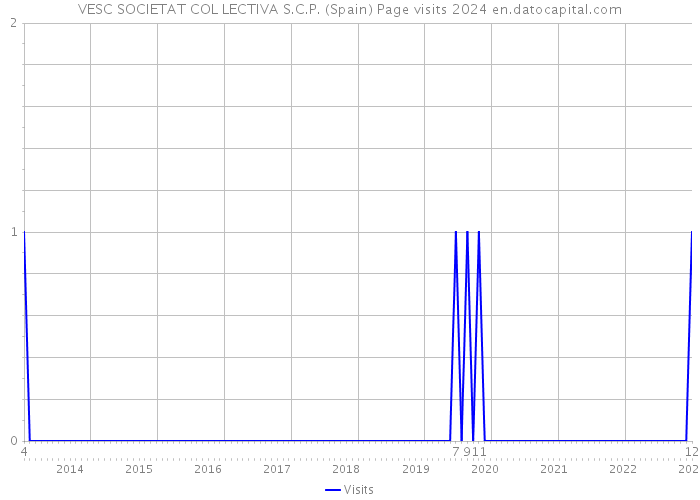 VESC SOCIETAT COL LECTIVA S.C.P. (Spain) Page visits 2024 
