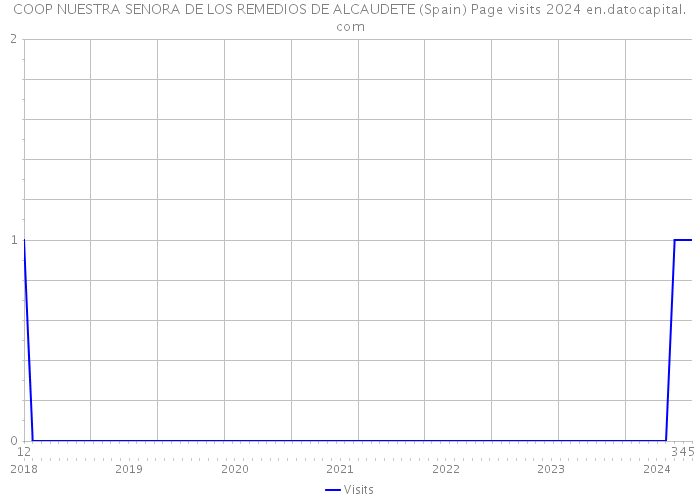 COOP NUESTRA SENORA DE LOS REMEDIOS DE ALCAUDETE (Spain) Page visits 2024 