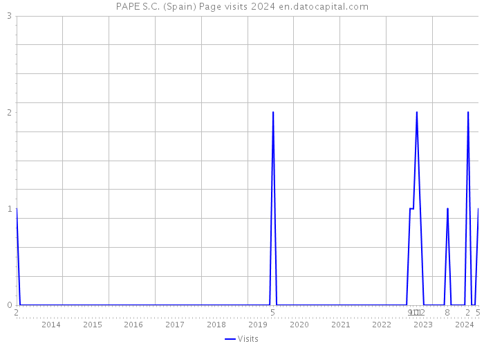 PAPE S.C. (Spain) Page visits 2024 