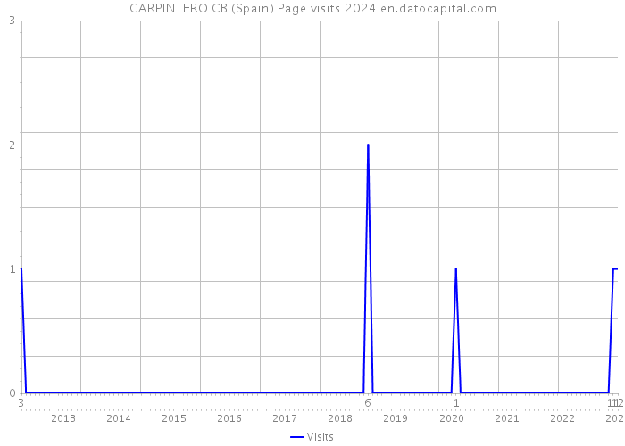 CARPINTERO CB (Spain) Page visits 2024 
