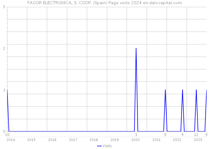 FAGOR ELECTRONICA, S. COOP. (Spain) Page visits 2024 