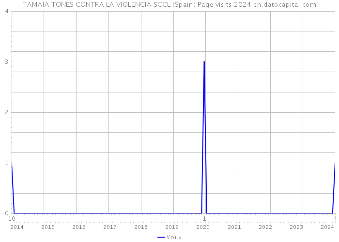 TAMAIA TONES CONTRA LA VIOLENCIA SCCL (Spain) Page visits 2024 