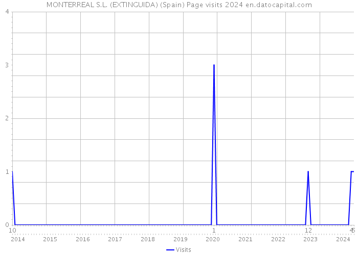 MONTERREAL S.L. (EXTINGUIDA) (Spain) Page visits 2024 