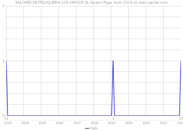 SALONES DE PELUQUERIA LOS AMIGOS SL (Spain) Page visits 2024 