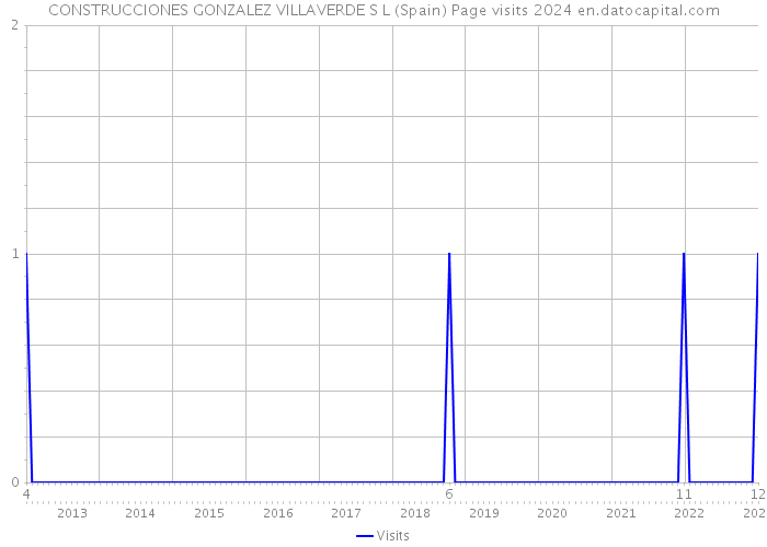 CONSTRUCCIONES GONZALEZ VILLAVERDE S L (Spain) Page visits 2024 