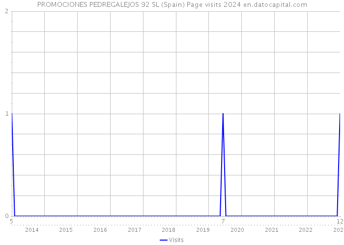 PROMOCIONES PEDREGALEJOS 92 SL (Spain) Page visits 2024 