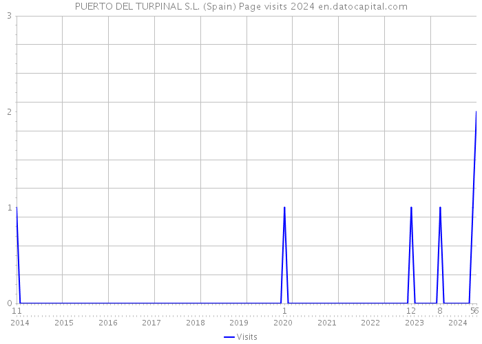 PUERTO DEL TURPINAL S.L. (Spain) Page visits 2024 