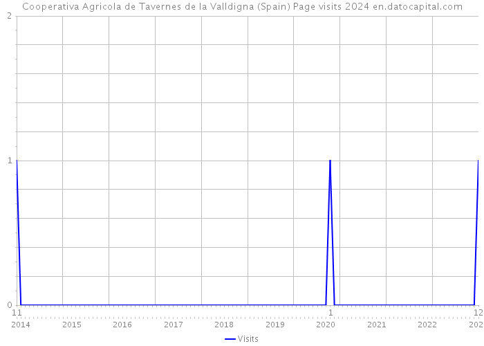 Cooperativa Agricola de Tavernes de la Valldigna (Spain) Page visits 2024 